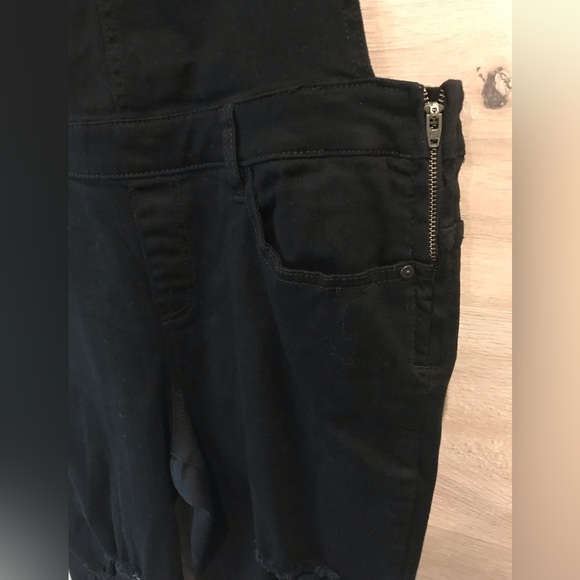 Bootlegger Overall Black Distressed Stretchy - Picture 4 of 8